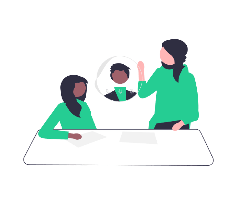 people working together